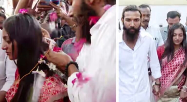 കുംഭമേളയിലെ വൈറൽ താരം മൊണാലിസ ഭോസ്ലെയും മുഹമ്മദ് ഫർമാനും കേരളത്തിൽ വെച്ച് വിവാഹിതരായി