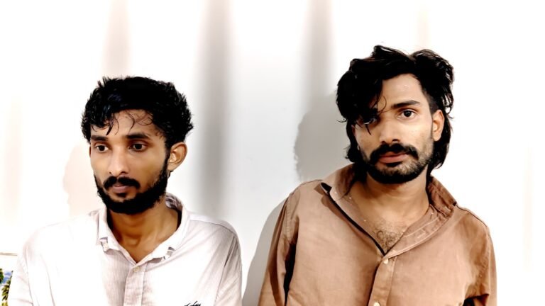 എംഡിഎംഎയുമായി രണ്ട് യുവാക്കൾ അറസ്റ്റിൽ