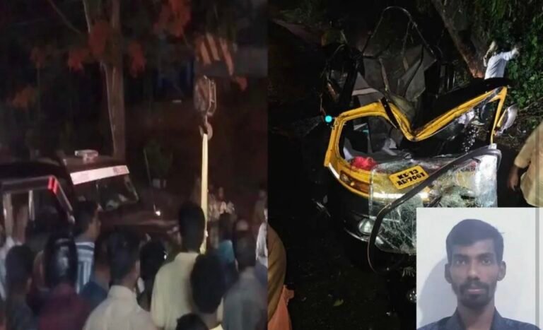 വെള്ളരിക്കുണ്ടിൽ പോലീസ് ജീപ്പും ഓട്ടോറിക്ഷയും കൂട്ടിയിടിച്ച് അപകടം; ഓട്ടോ ഡ്രൈവർ മരിച്ചു