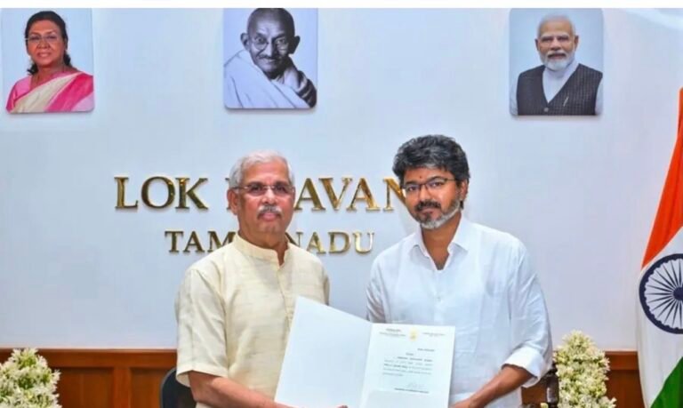 തമിഴ്നാട്ടിൽ വിജയ് സർക്കാർ ഞായറാഴ്ച അധികാരമേൽക്കും; നെഹ്റു സ്റ്റേഡിയത്തിൽ ഒരുക്കങ്ങൾ പൂർത്തിയായി